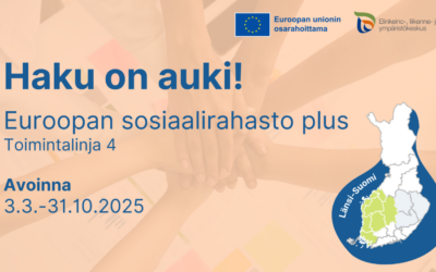 Länsi-Suomen jatkuva ESR+ -haku toimintalinjassa 4 avoinna